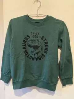 裏起毛トレーナー　恐竜　140