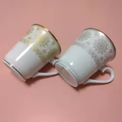 (お値下げします)NARUMI 花模様 マグカップ 2個セット