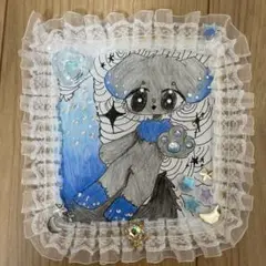 ケモノ オリジナルイラスト 色紙