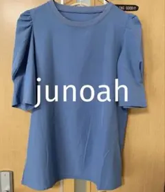 JUNOAH 水色　36 パフスリーブボリュームブラウスのサムネイル