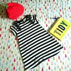 セラフ♡ドット×ボーダーワンピース（プチジャム♡サニーランドスケープ）