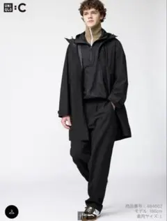 UNIQLO タックワイドテーパードパンツ　2026年製　ブラック　Mサイズ