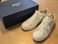 美品 コンバース オールスター クップ OX レザー ホワイト 26cm