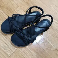 Natural Beauty Basic サンダル　黒のサムネイル