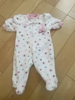 値下げ！美品！Carter's 新生児 フリースロンパース