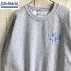 ギルダン　古着　長袖　スウェット 裏起毛　プリント　アメカジ ゆるだぼ