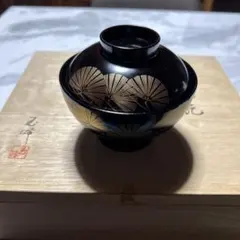 平安象彦 食篭 黒網目 喰籠 黒漆 金蒔絵 共箱付 京漆器 茶道具 菓子器