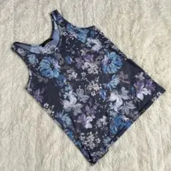 CIAOPANIC 花柄タンクトップ M ネイビー系 フラワープリントのサムネイル