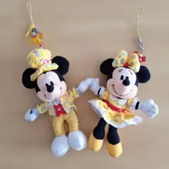 東京ディズニーランド　30周年　ミッキー&ミニー ペアぬいぐるみストラップ