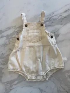 デニムホワイトロンパースのサムネイル