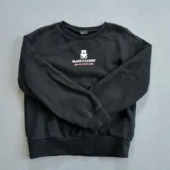 ジェニィラブ　トレーナー　140cm　黒　ブラック　130