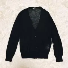 UNIQLO ユニクロ　ライトVネックカーディガン　黒ブラック　Lサイズ