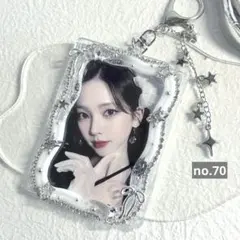 70. トレカケース　トレカキーホルダー　レジンデコ　y2k バレエコア