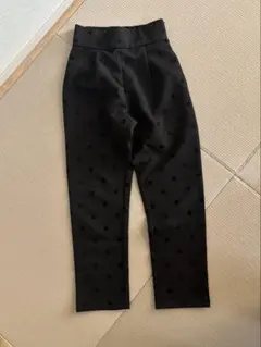 Re:EDIT 辻元舞さん着用 フロッキードットカットツイルパンツドット柄