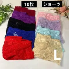 まとめ売り 下着　お得10色 10枚 セット レース ショーツ Lサイズ