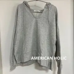 AMERICAN HOLIC パーカー グレー Mサイズ