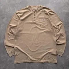 Carhartt カーハート ヘンリーネック ロンT Tシャツ 古着