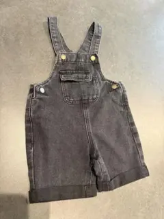 SHEIN デニム オーバーオール ブラック 2-3Y