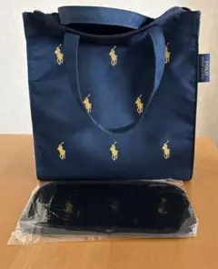 POLO RALPH LAUREN ポロラルフローレン トートバッグネイビーのサムネイル