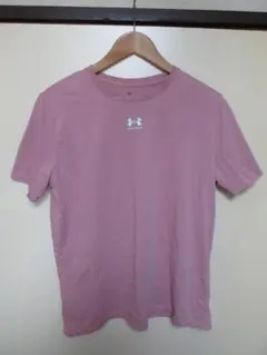 【古着】UNDER ARMOUR (アンダーアーマー) Tシャツ サーモンピンク