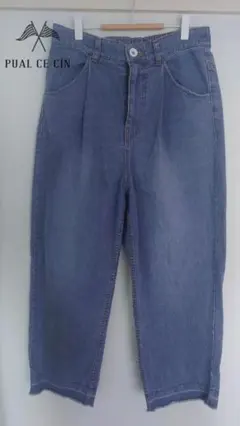 pure ce cin ピュアルセシン カットオフ裾 デニムパンツ FREE