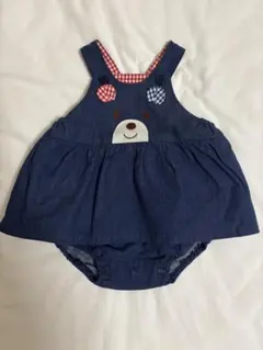 【美品】ミキハウス　ホットビスケッツ　ロンパース　オーバーオール　70-80