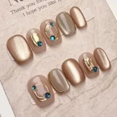 春ネイル　ハンドメイド大人可愛いデザインネイルチップ｜ベリーショート