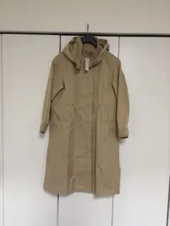 美品 zara モッズコート フード付き グレージュ - メルカリ