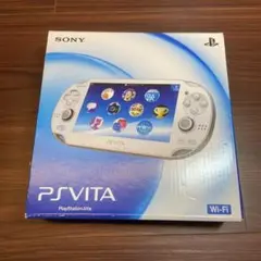 PS Vita Wi‐Fiモデル クリスタル・ホワイト 箱付き PlayStation Vita Wi-Fiモデル PCH-1000ZA02 クリスタル
