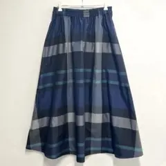 美品 SamansaMos2 Bigチェックスカート フレアロングスカートのサムネイル