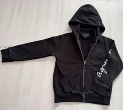 キッズ アニエスベー 裏起毛 フーディー パーカー agnes.b 黒