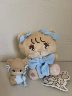 mikko ラテ　ぬいぐるみ&ガチャフィギュアセット