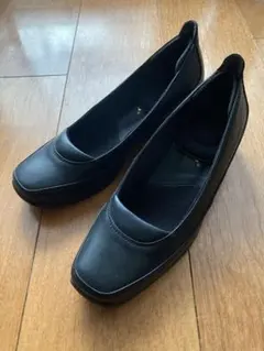 coca ITALY 歩きやすい本革ウエッジパンプス