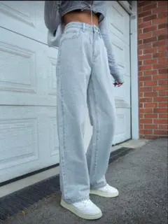 Dazy ライトブルー ストレートデニム