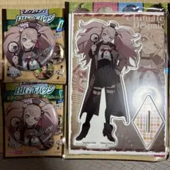 ダンガンロンパ 江ノ島盾子 アクリルフィギュア 缶バッチ 百均
