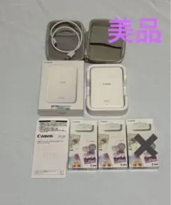 【美品】Canon inSPIC プリンター 本体、ケース、用紙40枚以上