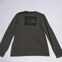 ザ ノース フェイス スクエアロゴジャカードティー　ロンT カーキ　M