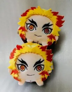 鬼滅の刃 煉獄杏寿郎 もちころりん ぬいぐるみ 2点セット