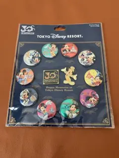 東京ディズニーランド20周年缶バッジセット9個入り Disney 未開封保管