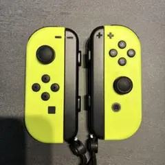【美品純正完動品】NintendoSwitchJoy-Conイエロストラップ付①