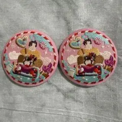 ディズニー 刺繍缶バッジ 2 シュガーラッシュ まとめ売り