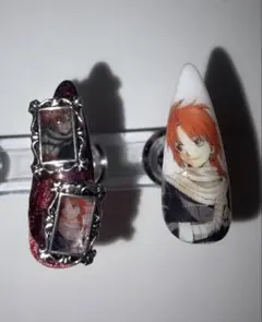 痛ネイル チップ 2点