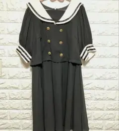 Ank Rouge セーラーワンピース 黒のサムネイル