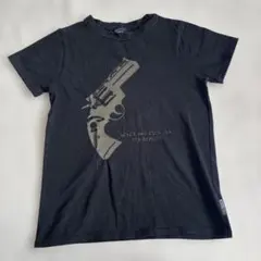 BETH PLACE 銃プリント Tシャツ 黒