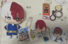 僕のヒーローアカデミア 轟焦凍 爆豪勝己 ぬいぐるみ 缶バッジ キーホルダー