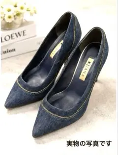 超美品　DIANA ダイアナ デニム パンプス　ハイヒール　22.5cmのサムネイル
