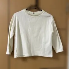 ロペピクニック　パール付きトップス　カットソー　ブラウス　38