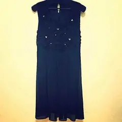 3D フラワーモチーフ ワンピース