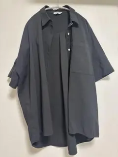【YONFA】big box shirt ブラック ビックシャツ