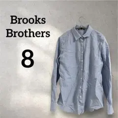 Brooks Brothers 【8】ギンガムチェック 長袖シャツ 水色